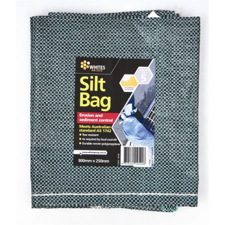 SILT STOP BAG 800MM X 250MM GREEN 